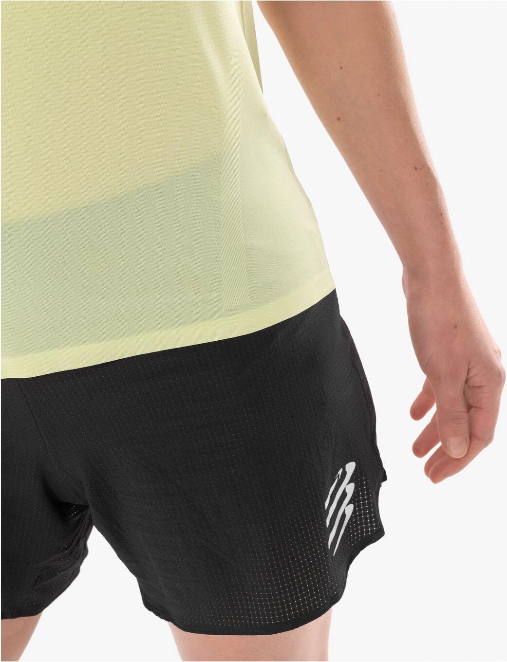 Maillot de manga corta Compressport Trail Racing Verde Mujer 3/7