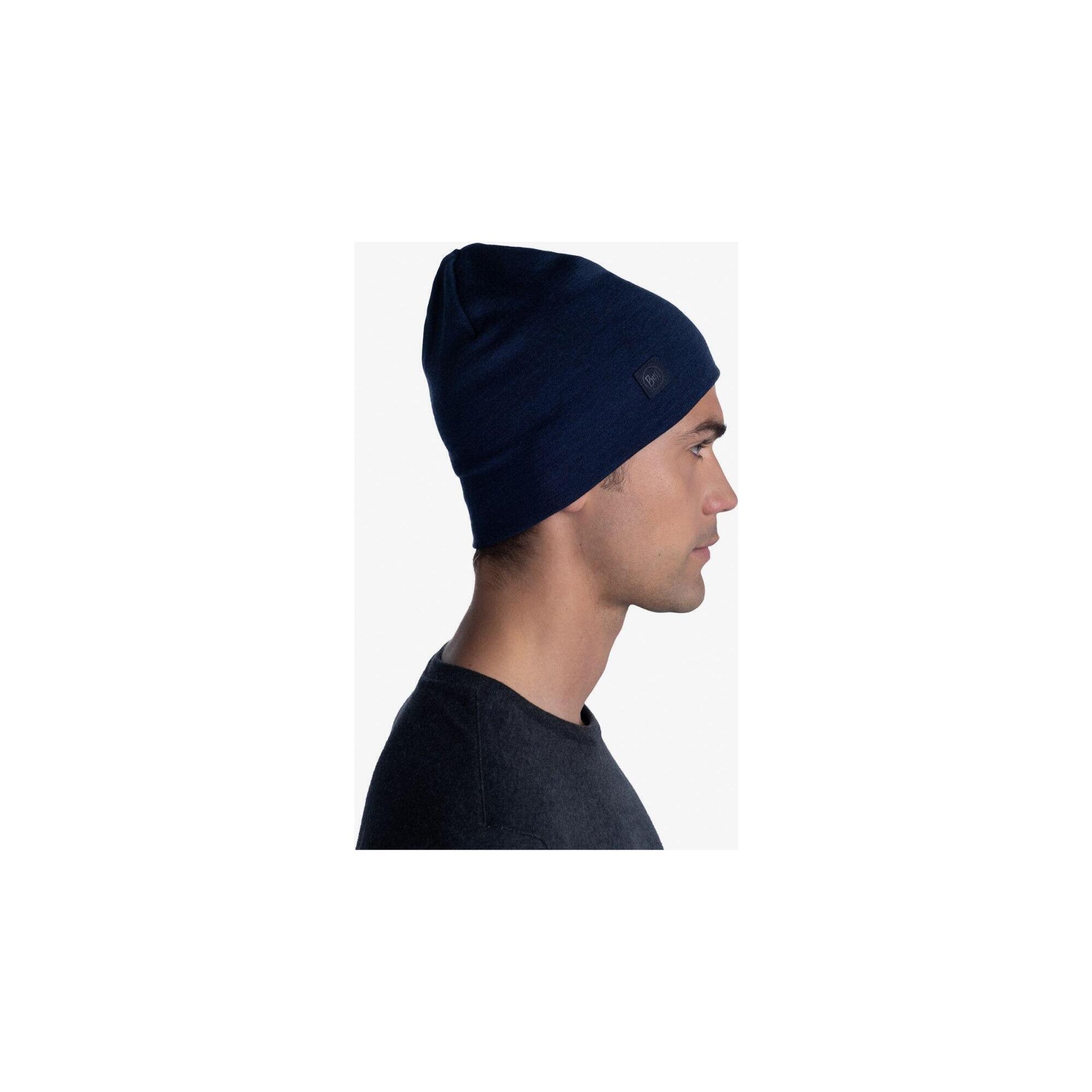 Czapka Merino Midweight Beanie - Melange Night Blue