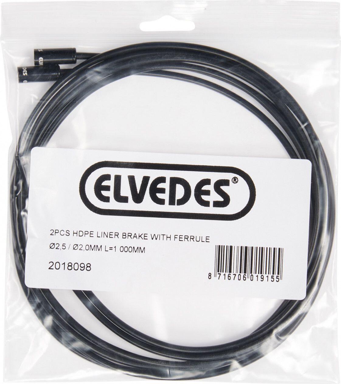 Frein Liner Elvedes 2,5 2mm (2) 1000mm HDPE avec Capuchon 1/2
