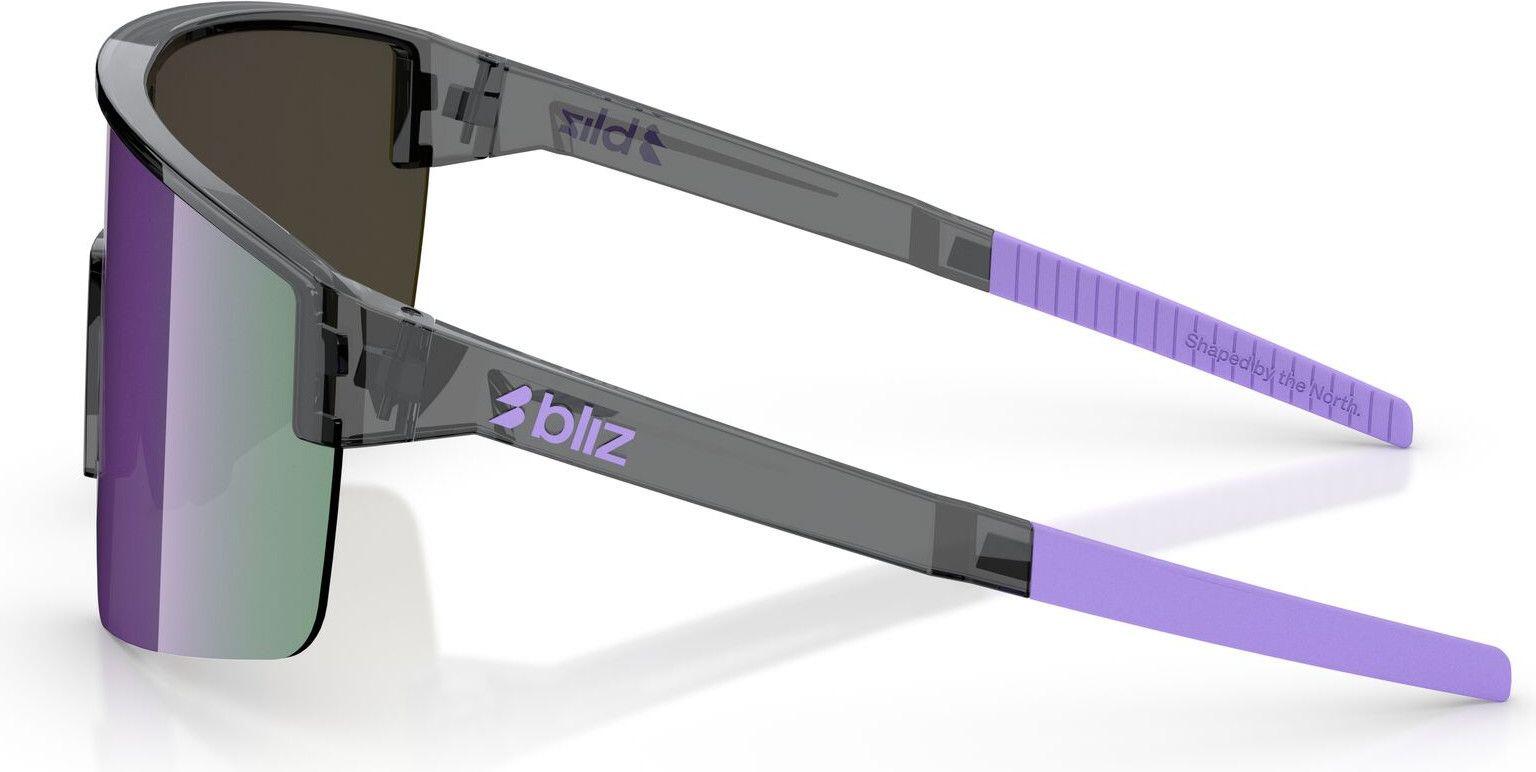Unisex-Brille Bliz P004 M Schwarz Kristall/Purpur 5/6