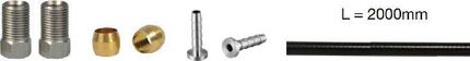 Schlauch extra flexibel black + parts m8x0.75 Elvedes Shimano SM-BH 90
