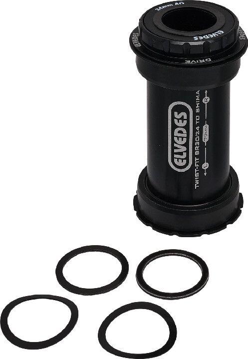 Boitier de Pédalier Elvedes Twist Fit BB Right Compatible Shimano 24mm 1/1