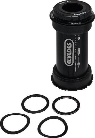 Boitier de Pédalier Elvedes Twist Fit BB Right Compatible Shimano 24mm