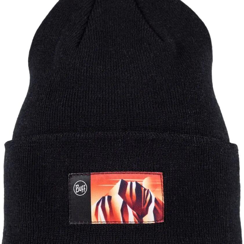 Buff knitted hat Lilon Gem Black