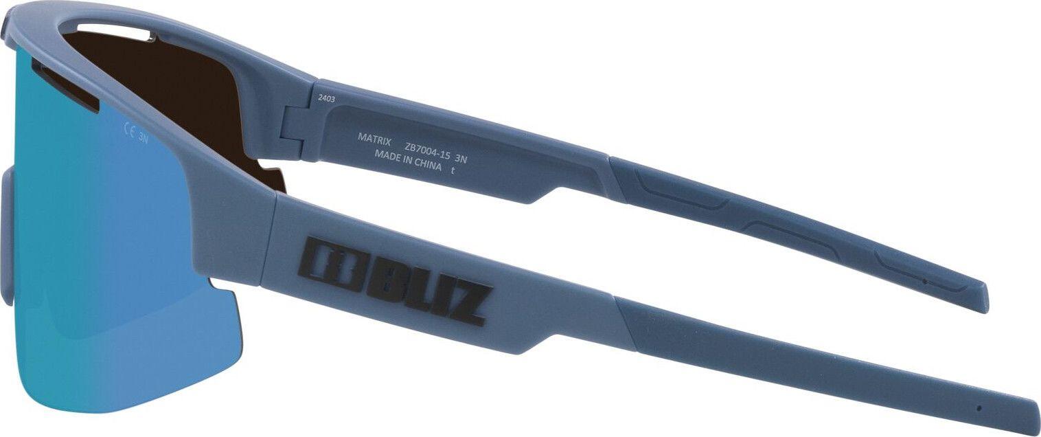 Bliz Matrix Brille Mattblau - Spiegelglas Blau 5/6