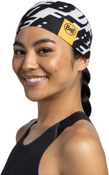 Bandeau Buff CoolNet UV Wide Headband Noir Blanc 3/6