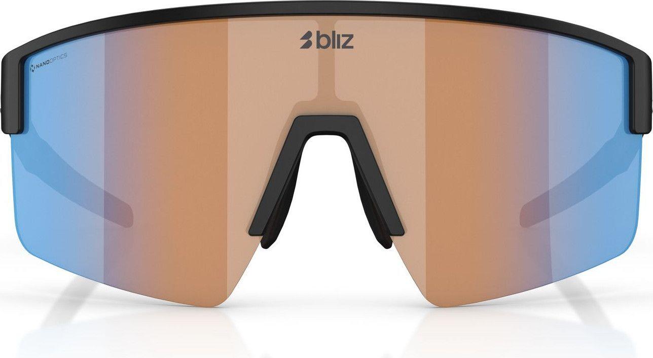 Bliz P004 Unisex Zonnebril Zwart Mat/Corail Oranje Blauw Spiegel 3/6