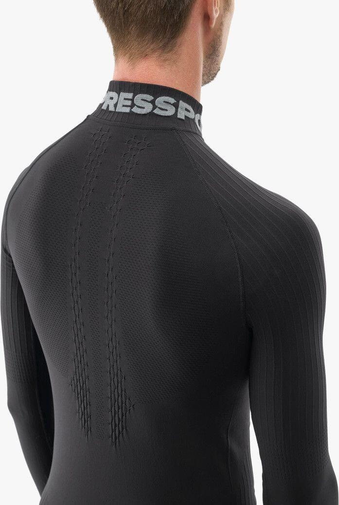 Camiseta interior Compressport 3D Thermo 1/2 Zip Negra 5/5