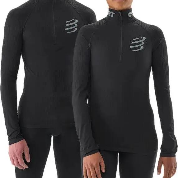 Baselayer Compressport 3D Thermo 1/2 Zip Black