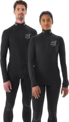 Baselayer Compressport 3D Thermo 1/2 Zip Noir Unisexe