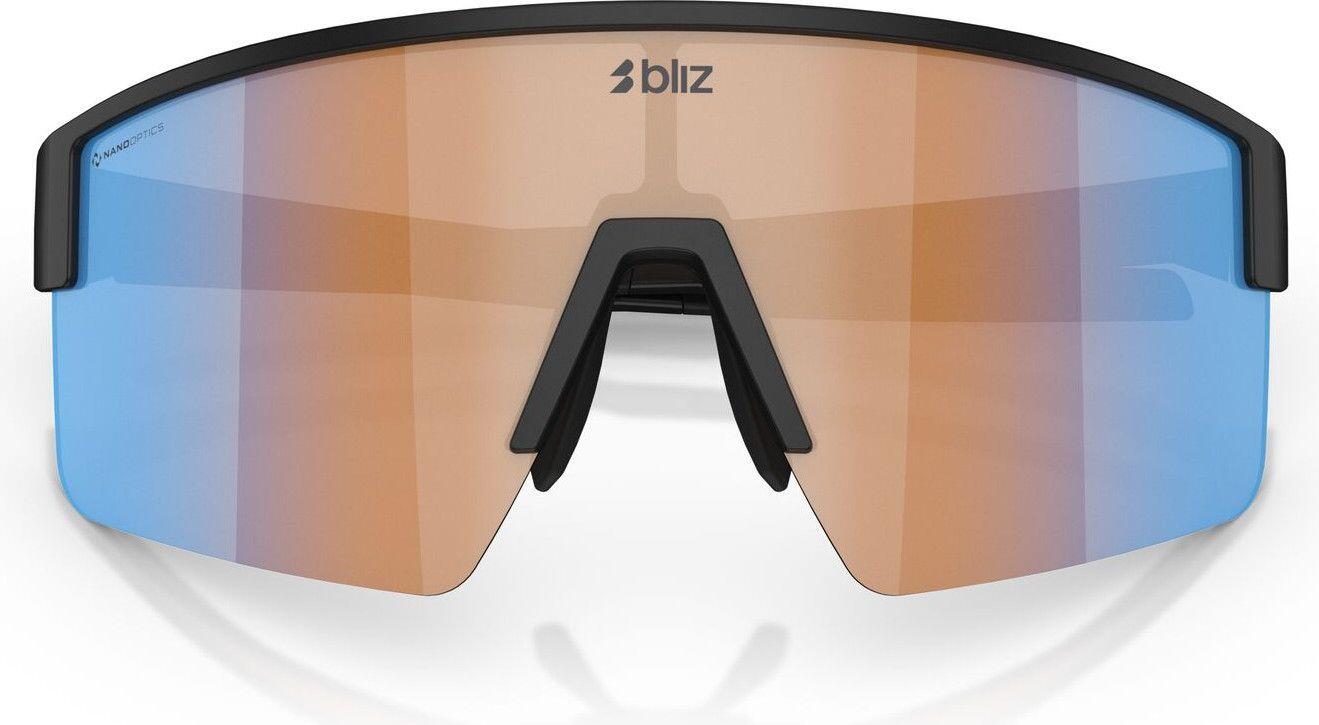 Bliz P004 Unisex Zonnebril Zwart Mat/Corail Oranje Blauw Spiegel 4/6
