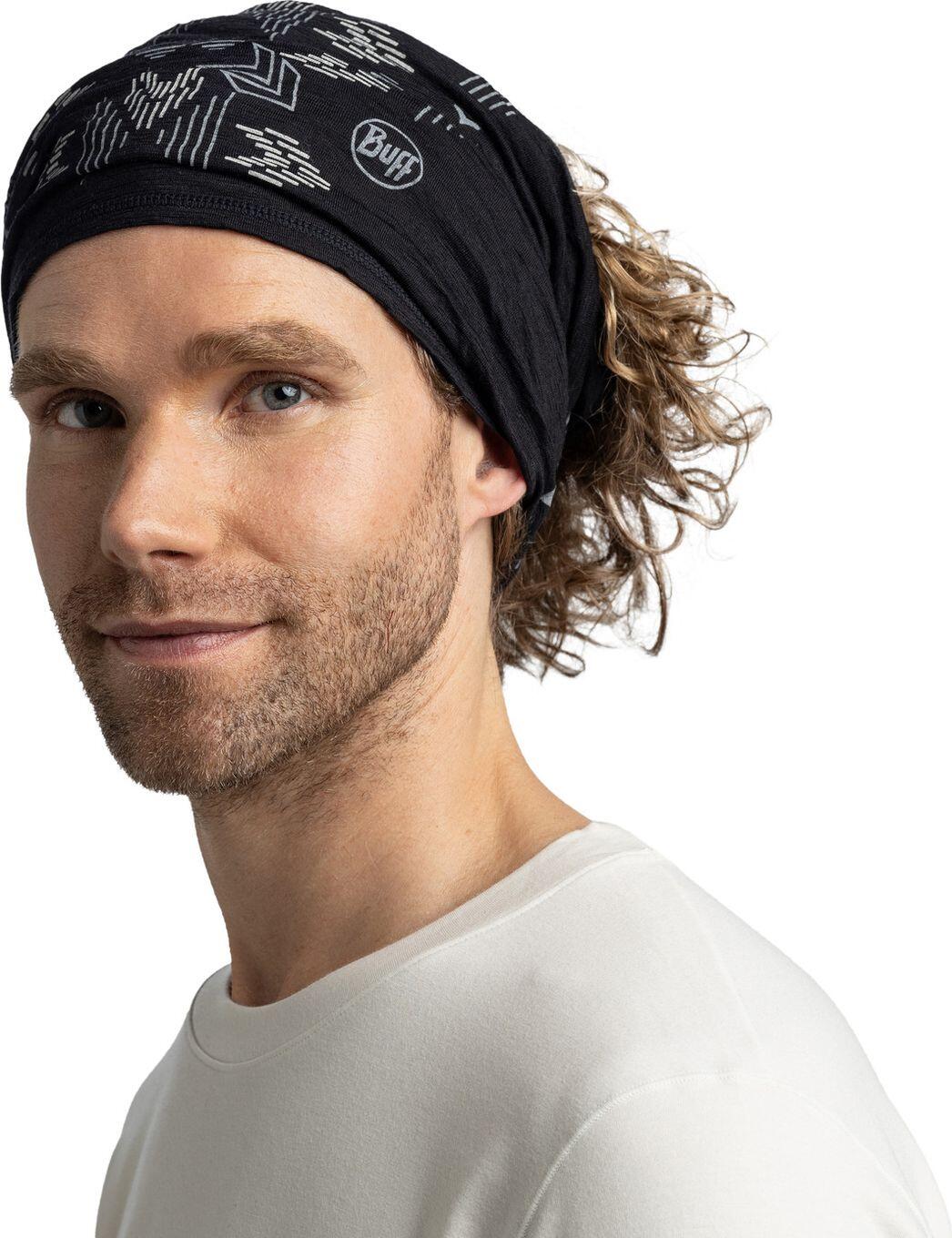 Braga de cuello Merino Lightweight Unisex Buff Negro 4/7