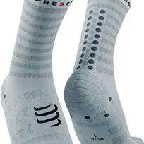 Pair of Compressport Pro Racing Socks v4.0 Ultralight Run High White