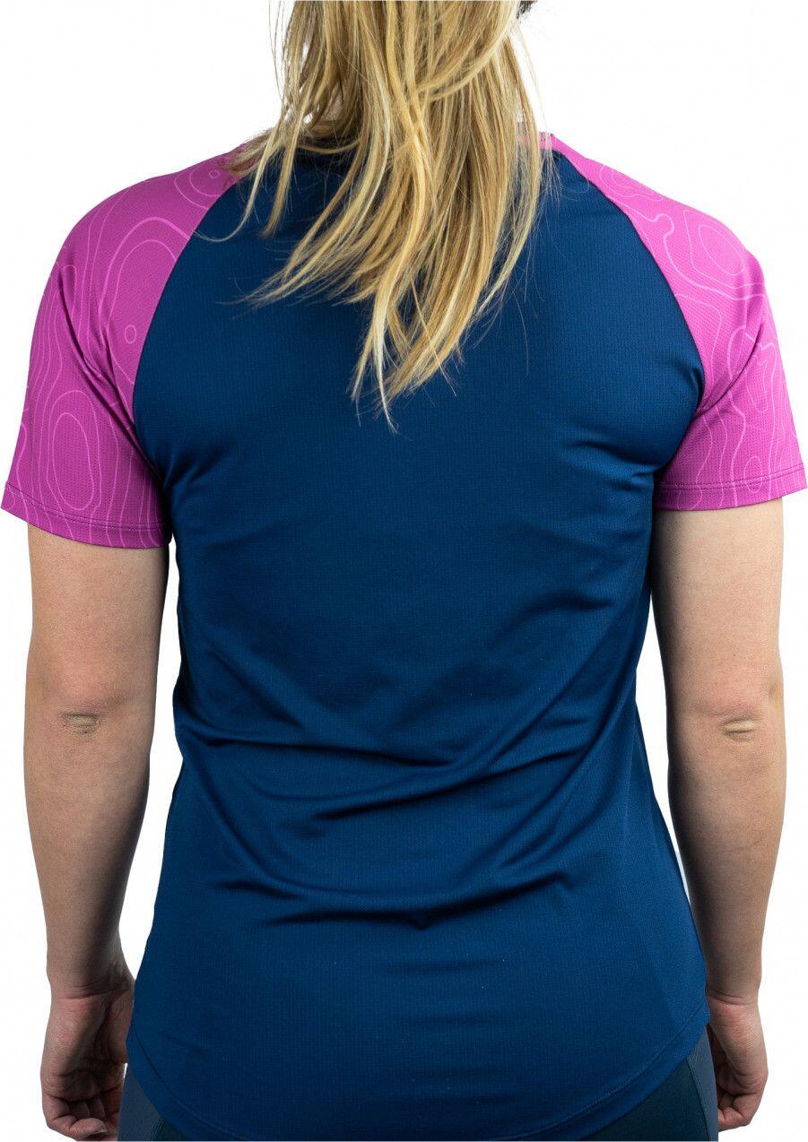 Oxsitis Origin Kurzarmshirt für Damen Schwarz Pink 3/4