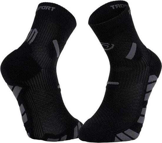 Chaussettes BV Sport Trail Ultra Mid Noir/Gris