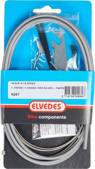 Elvedes Übertragungskabel für Shimano Nexus 4/7/8 S Silber