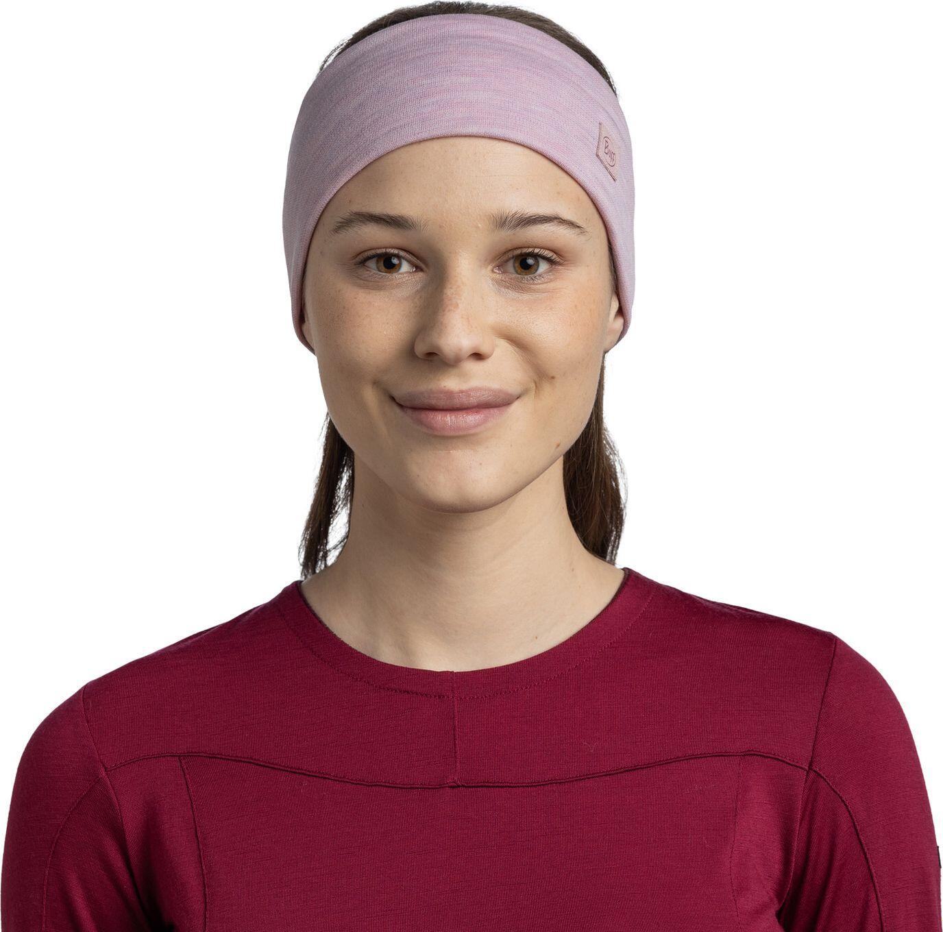 Bandeau Buff Merino Wide Rose 3/6