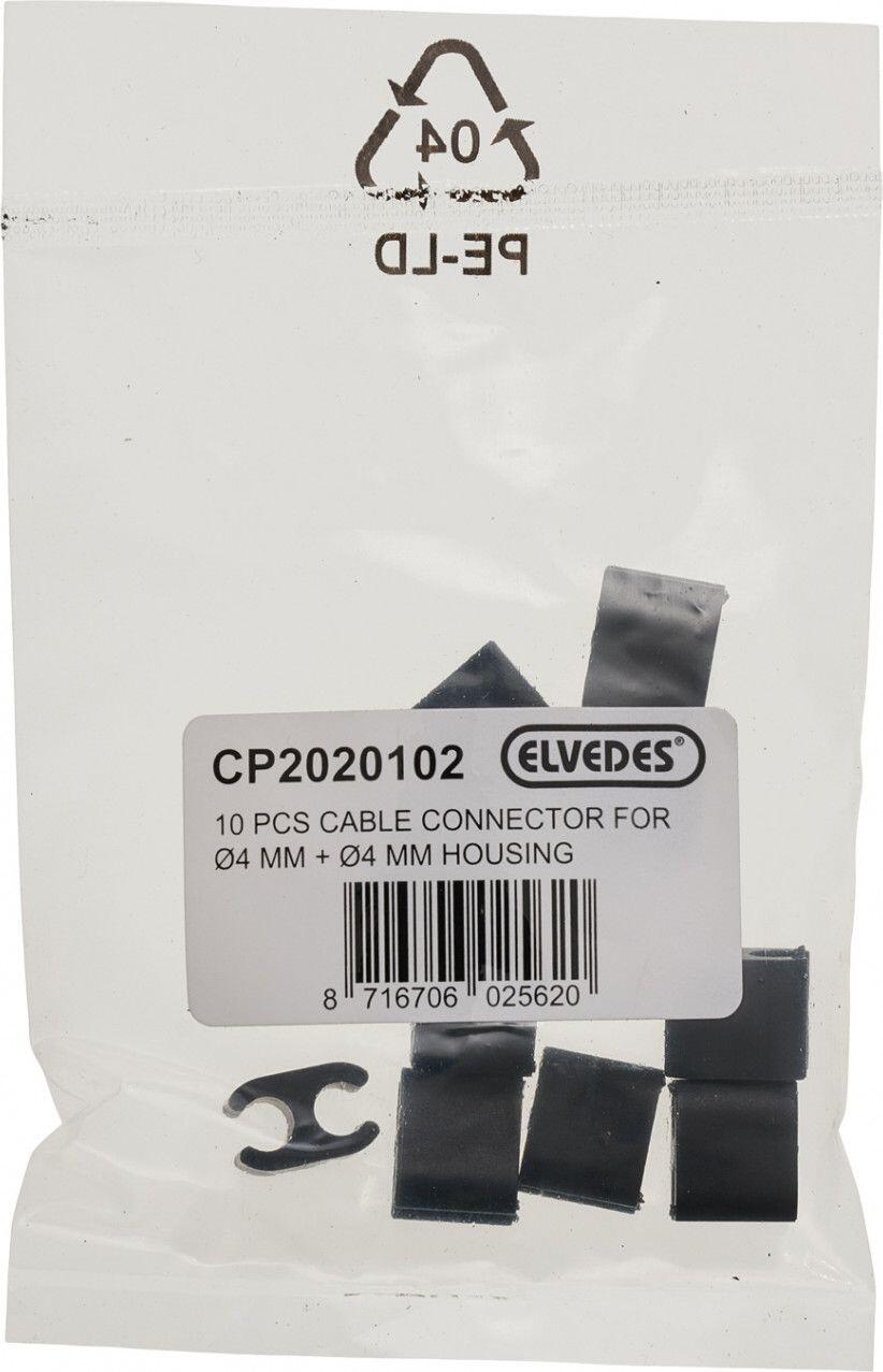 Elvedes Clips de Cable Duo Negro 4.1-5 mm (Paquete de 10) 2/2