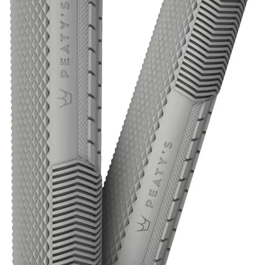 Pair of Peaty's Monarch Knurl Grips Grey