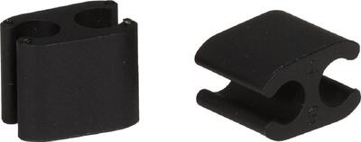 Elvedes kabelclips duo zwart 5+5mm (p 10)