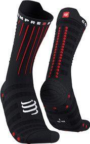 Paar compressport aero sokken zwart / rood