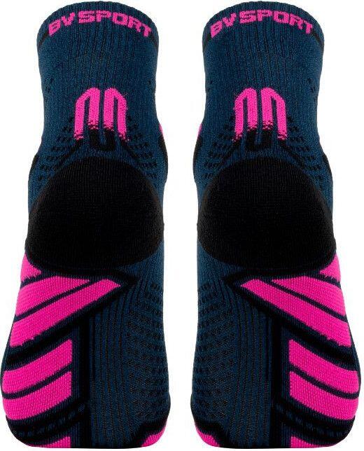 BV Sport Trail Ultra Mid Socks Blue/Pink 2/4