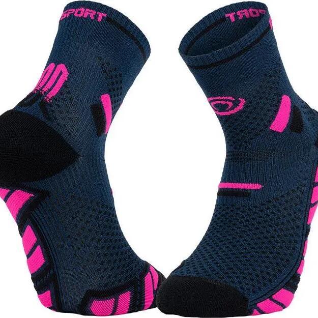 BV Sport Trail Ultra Mid Socks Blue/Pink