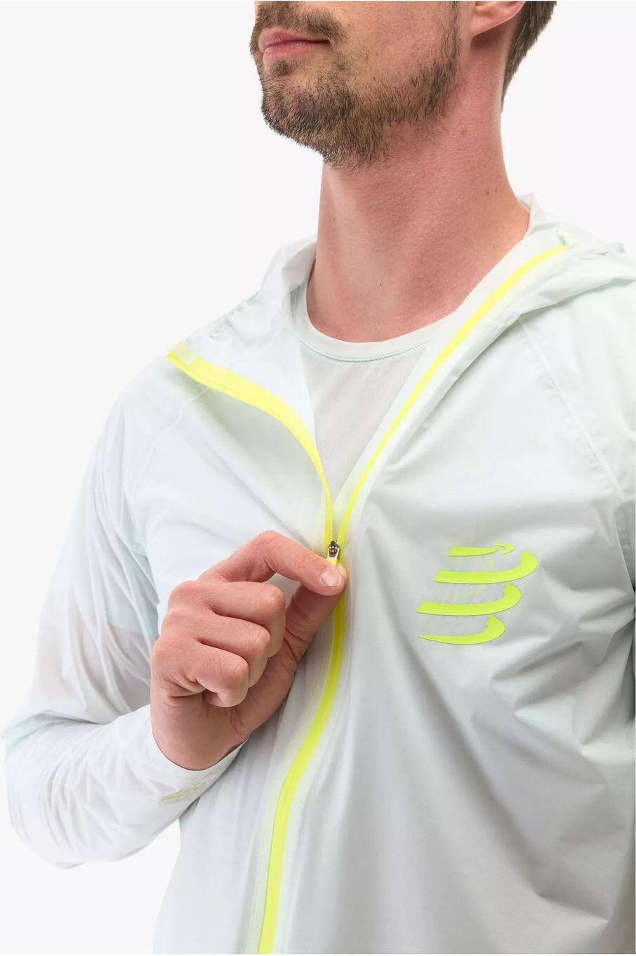 Chaqueta Compressport Hurricane Waterproof 10/10 Mujer Gris 3/6