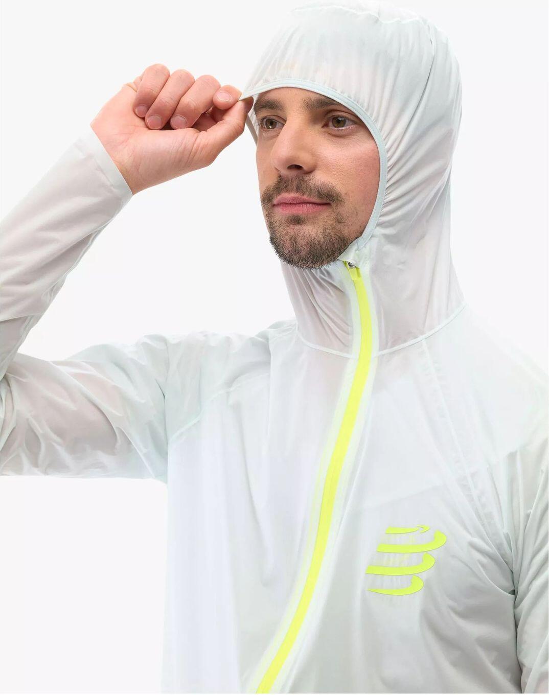 Chaqueta Compressport Hurricane Waterproof 10/10 Mujer Gris 4/6