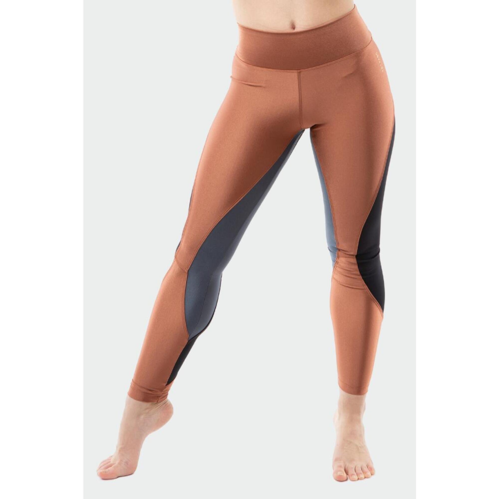 Legging yoga femme gainant en taille haute eco-conçu en fibre biodégradable