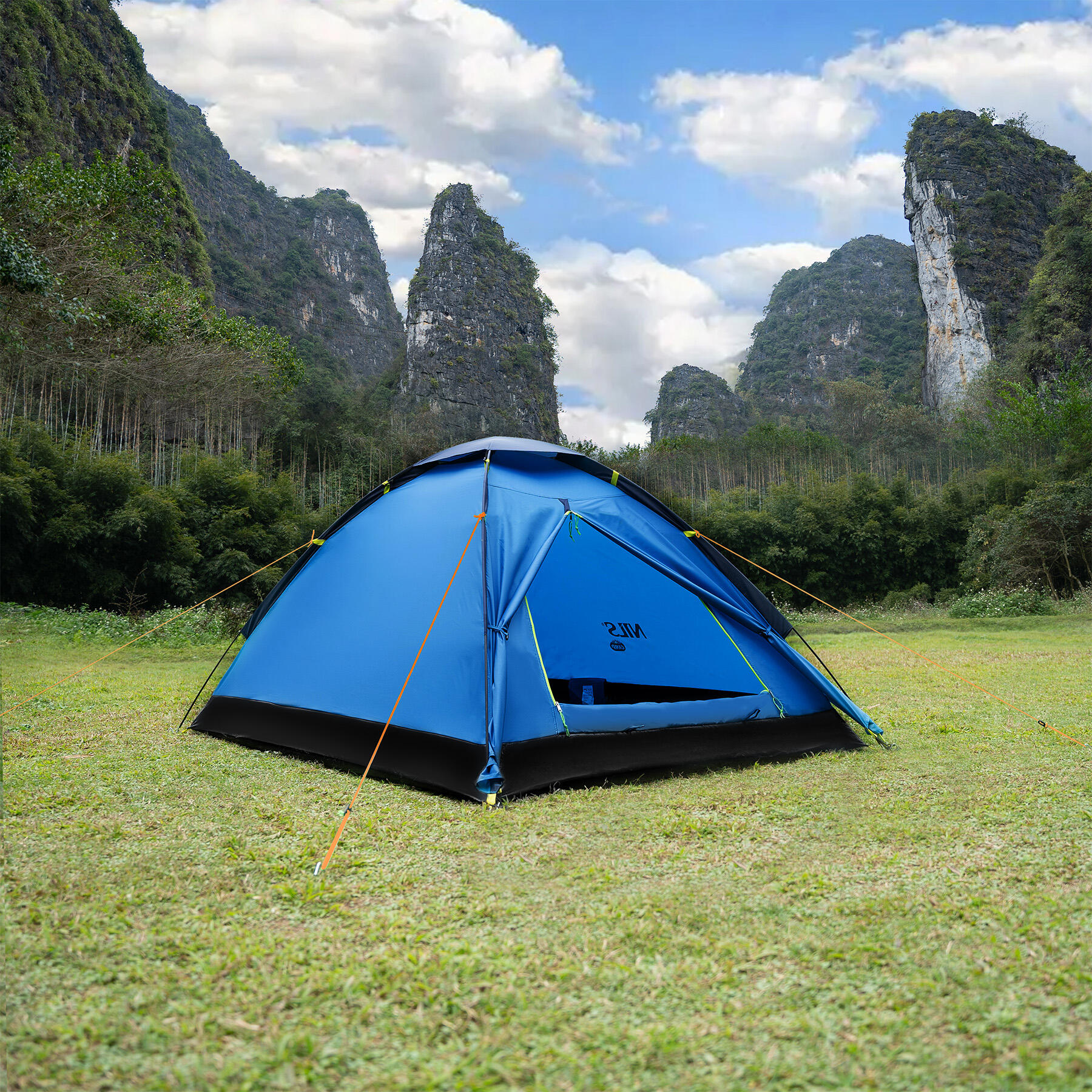 NC6033 NAMIOT KEMPINGOWY JASNO SZARO-NIEBIESKI NIGHTFALL NILS CAMP 5/7