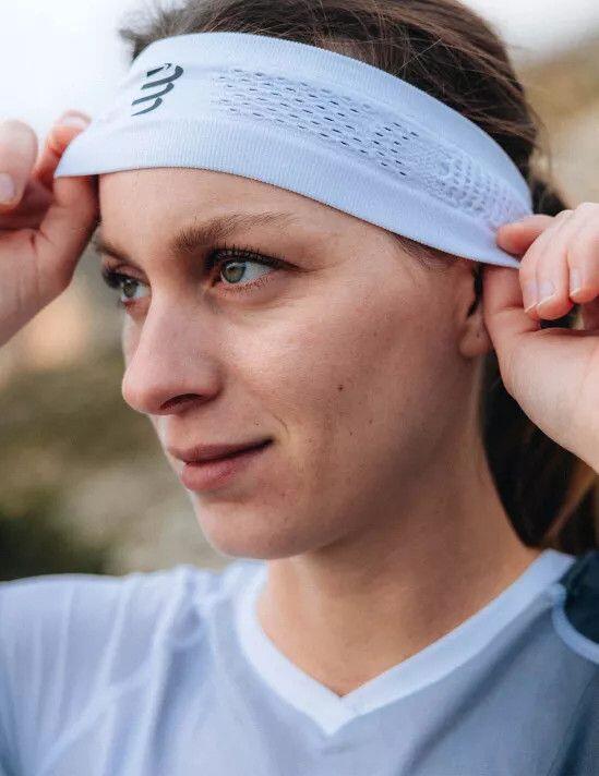 Cinta Compressport Thin On/Off Blanca 3/4