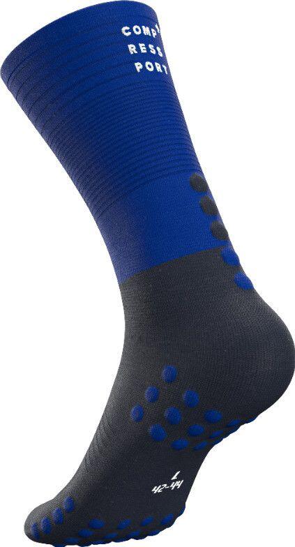 Calcetines de compresión Compressport Mid Compression azules 3/5