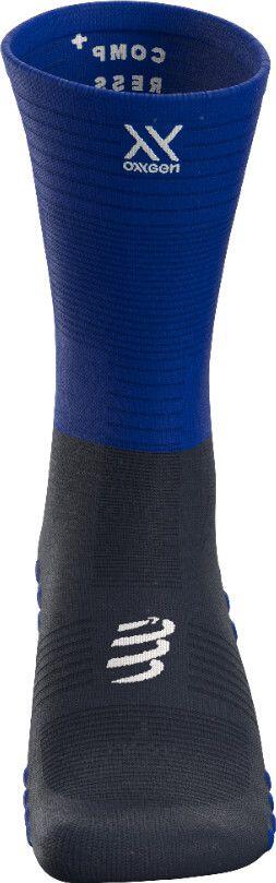 Calcetines de compresión Compressport Mid Compression azules 2/5