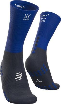 Compressport Mid Compression Blue Kompressionsstrümpfe