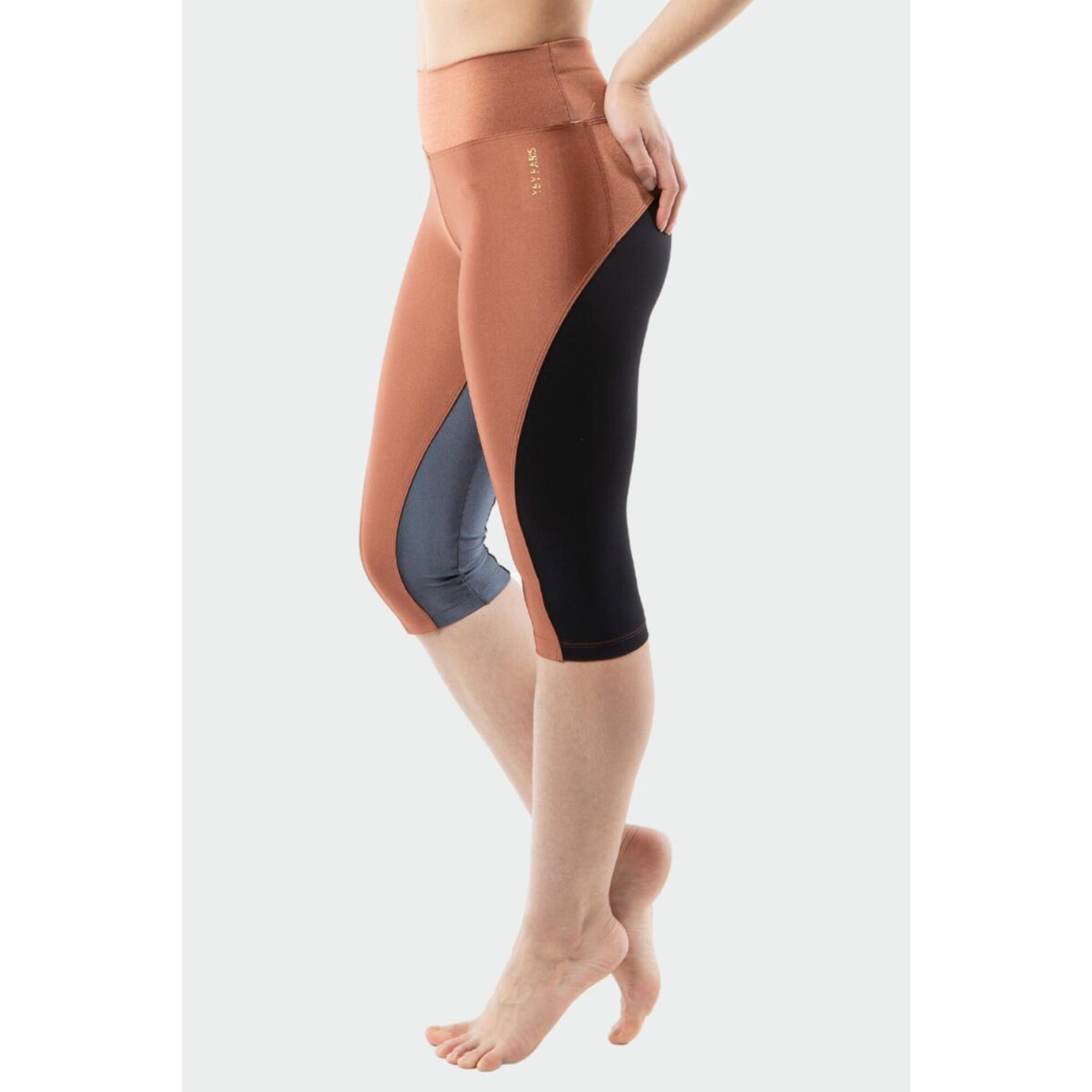 Legging yoga femme gainant en taille haute eco-conçu en fibre biodégradable