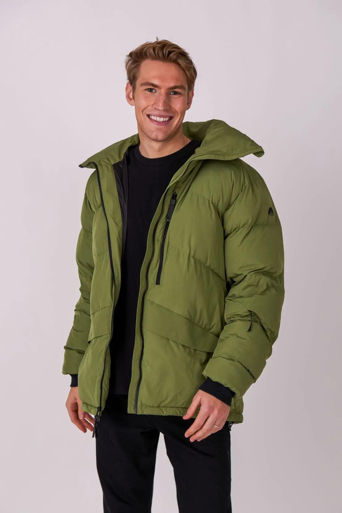Herren-Pufferjacke Khaki 2/7