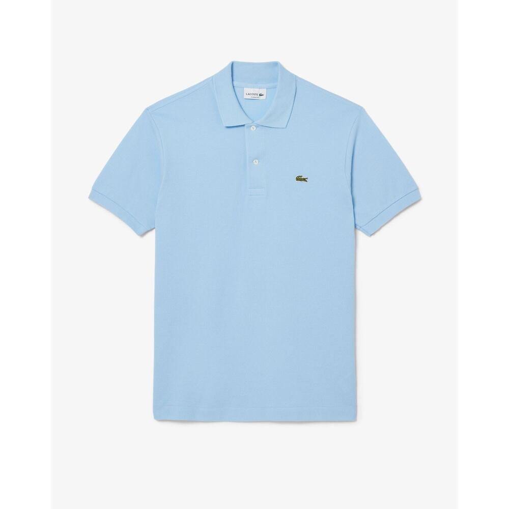 Lacoste Modelo L1212 Short Sleeved Ribbed Collar S Cor Azul 4/6