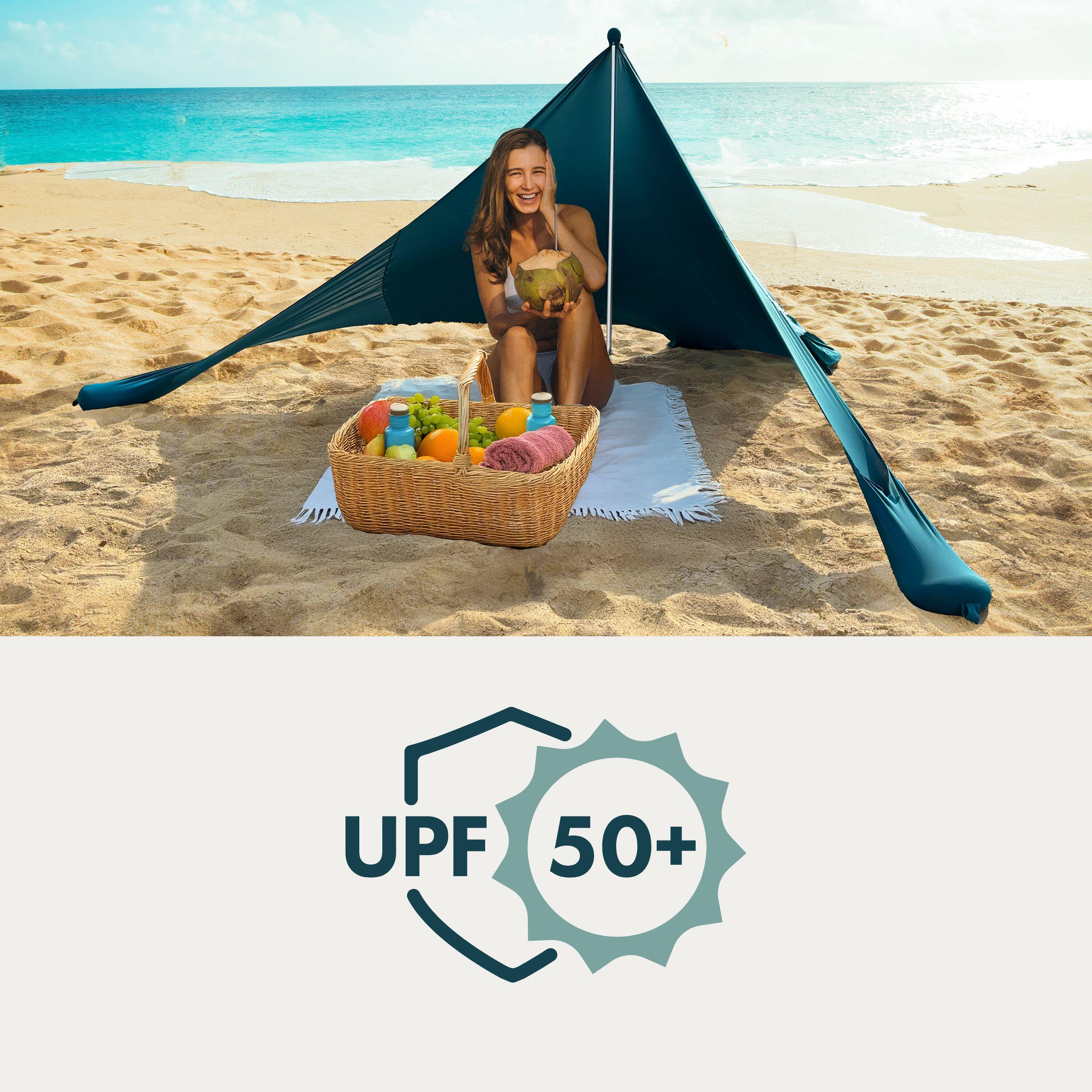 Sunsail Strandzelt Couple – Sonnensegel für 2 Pers. mit UV-Schutz UPF 50+ 3/8