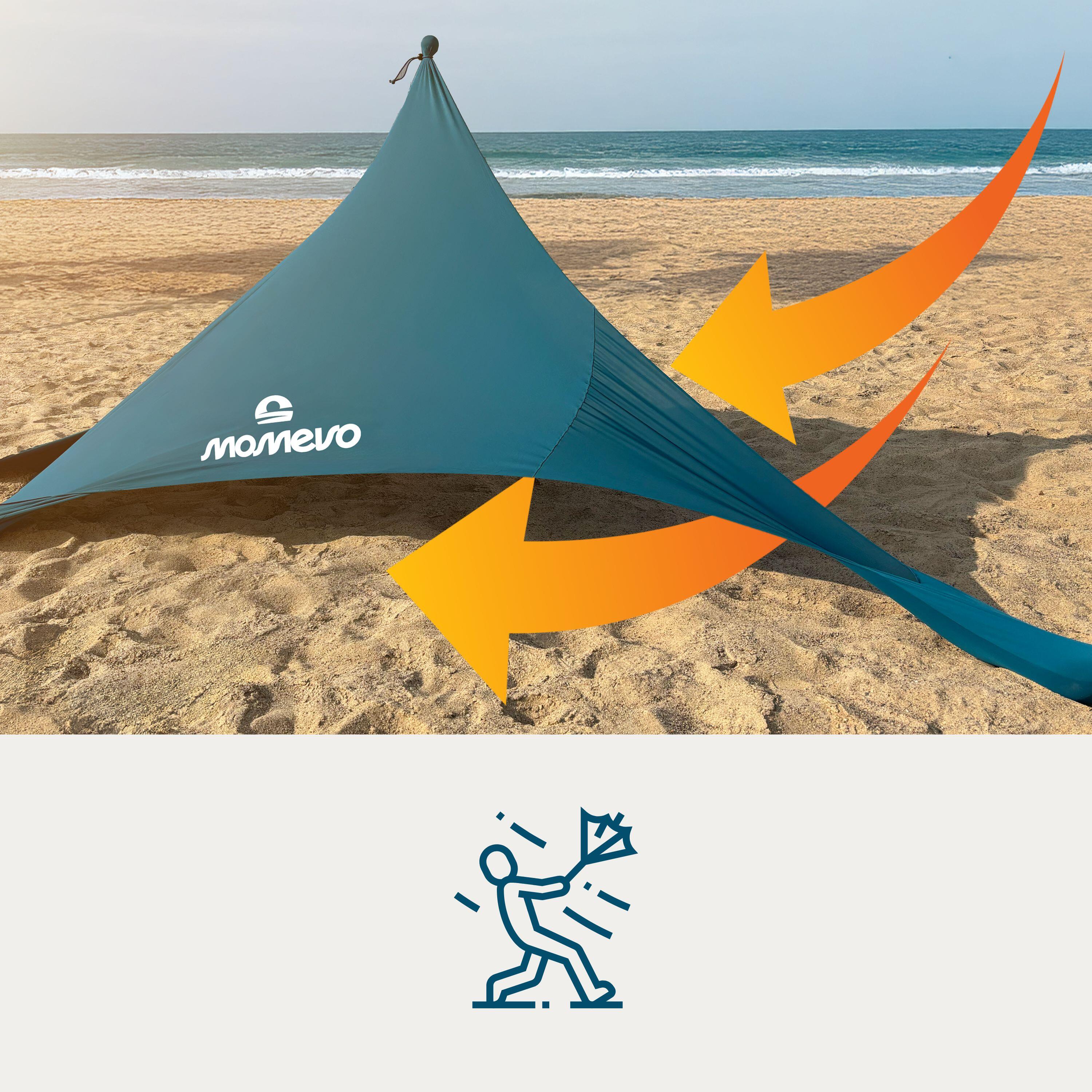 Sunsail Strandzelt Couple – Sonnensegel für 2 Pers. mit UV-Schutz UPF 50+ 5/8