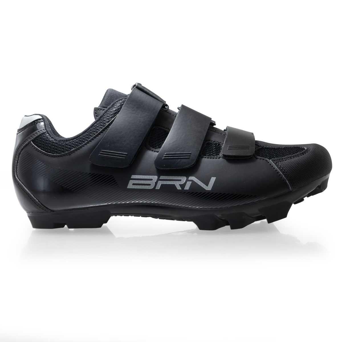 Scarpe BRN 3 Strappi MTB nere 2/3
