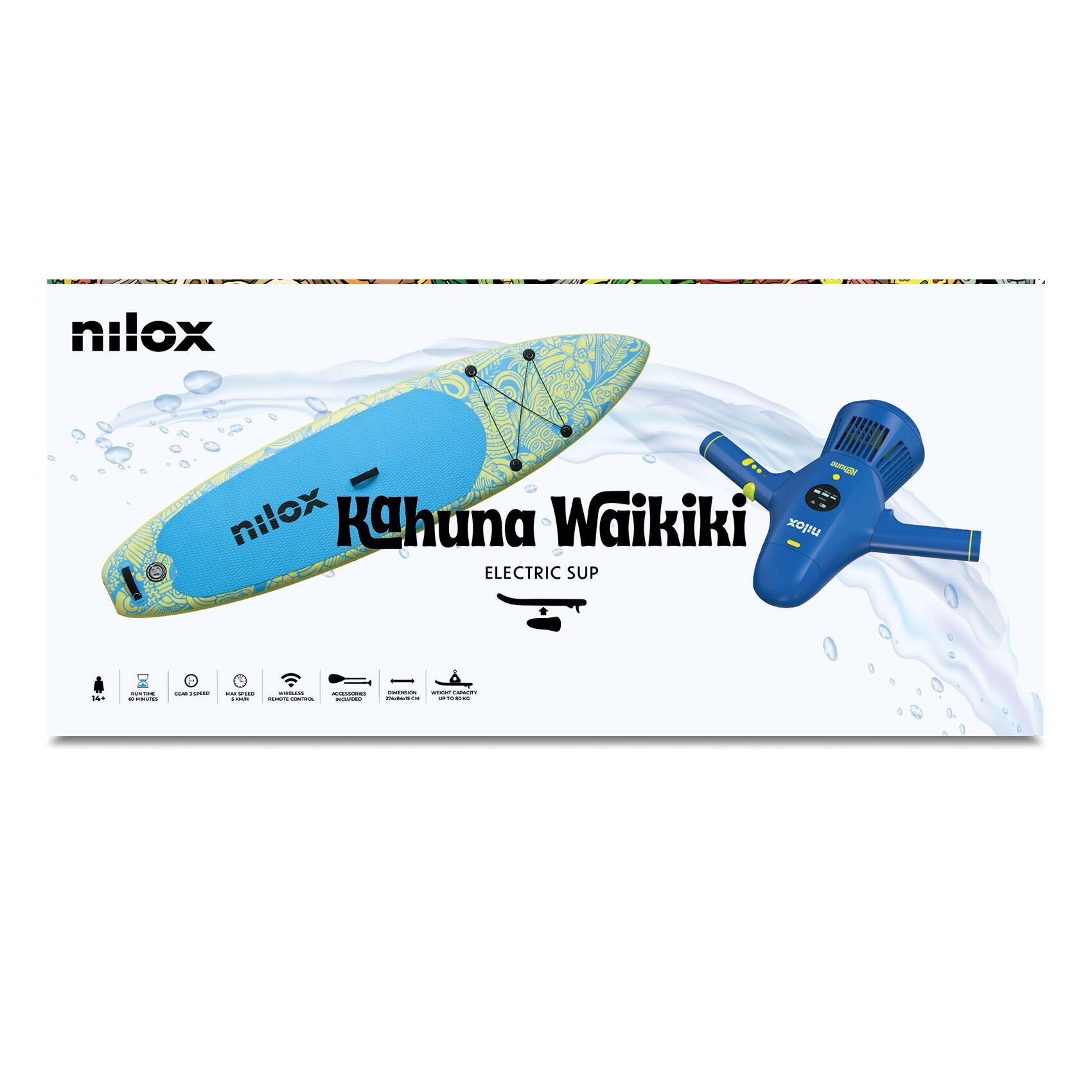 NILOX Paddle Surf Hinchable Waikiki – 250 cm – Con Waterscooter Eléctrico 4/7