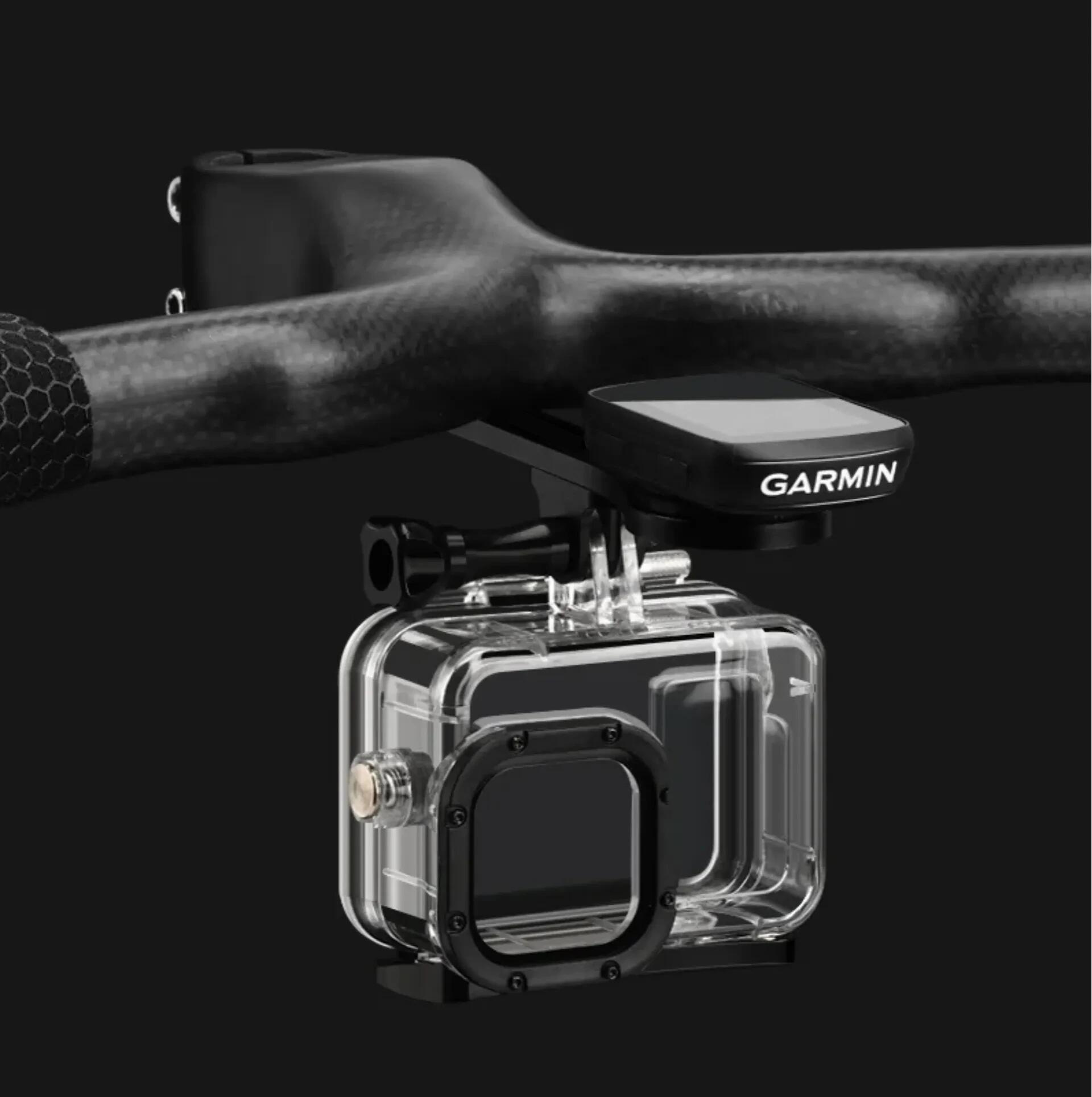 BikeFlow soporte Garmin manillar aero aluminio fijación inferior 2/3