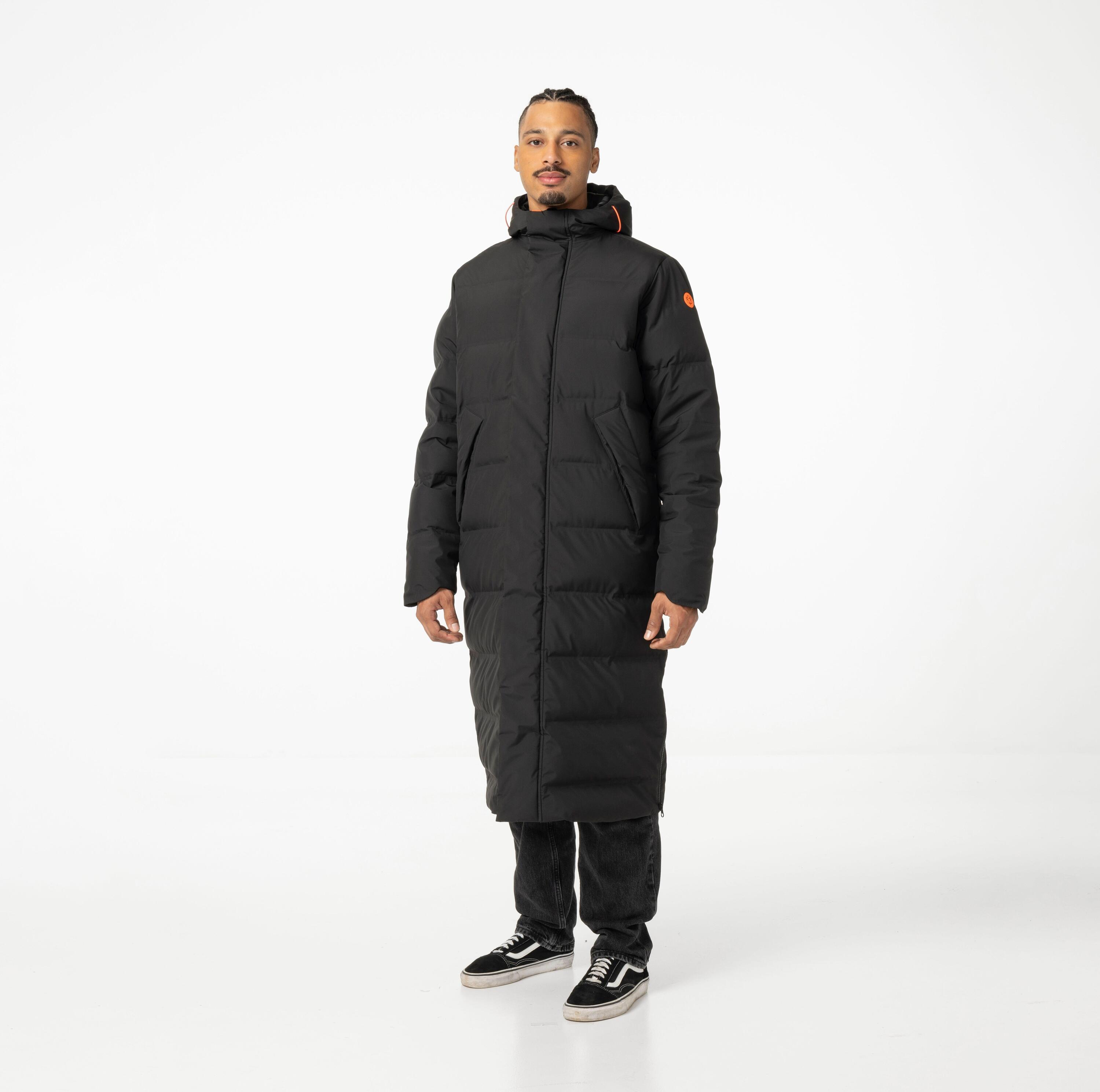 Winter Rain Puffer Long Chaqueta de lluvia de invierno Urban Outdoor 3/7