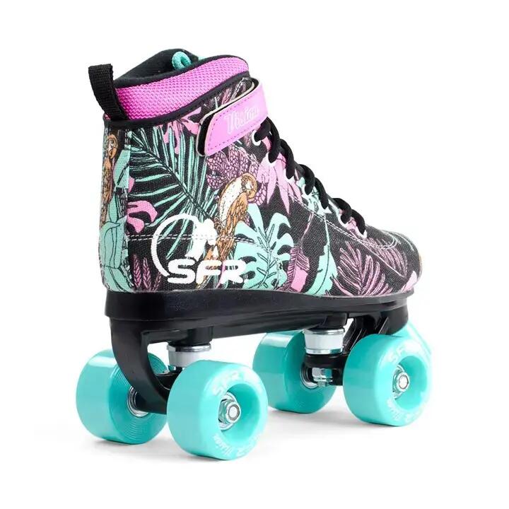 SFR Roller Quad Enfant Vision Canvas Floral Noir 6/6