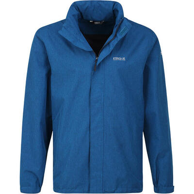 Heren functioneel jack ray peacock melange-blauw