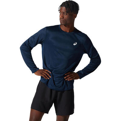 T shirts overhemden heren - asics core ls top - french blue