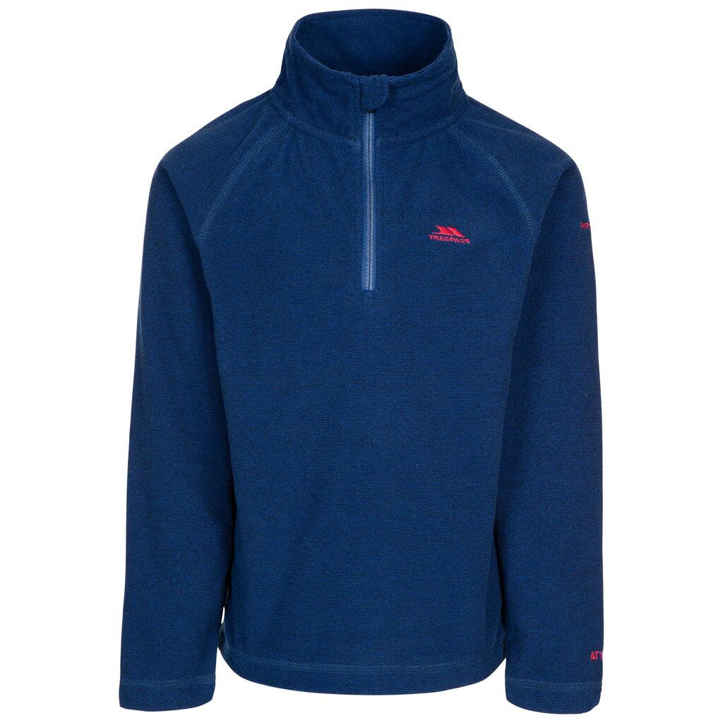 Boys 1/2 Neck Zip Brushed Back Fleece Top - Keynote