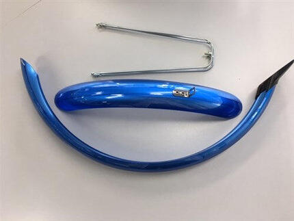 Eurofender spatbordenset PVC 20 inch 58 mm blauw