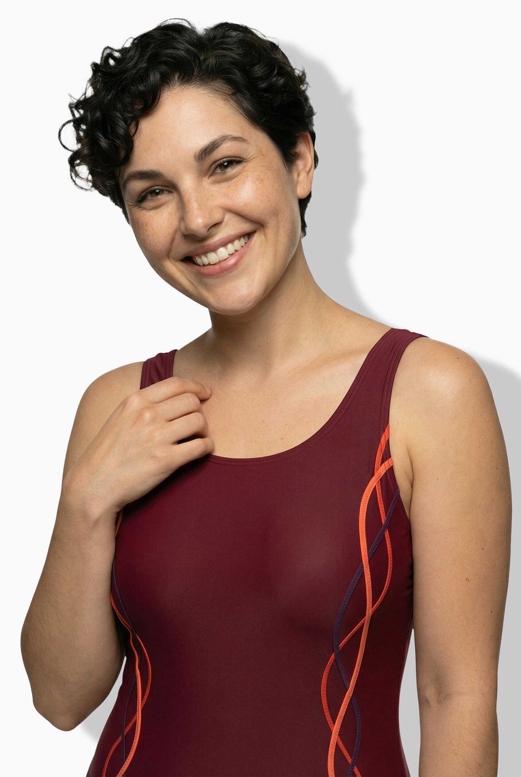 Femme Maillot de bain une pièce sans bonnets souples 3/7